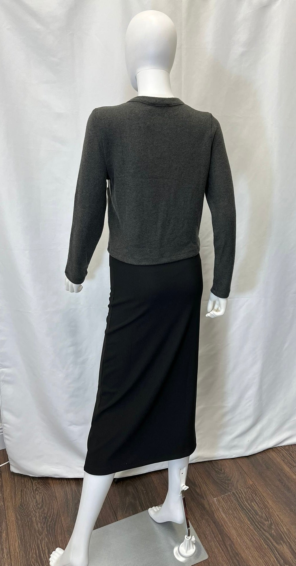 Sweater with Gold Buttons (available in cream and dark grey)