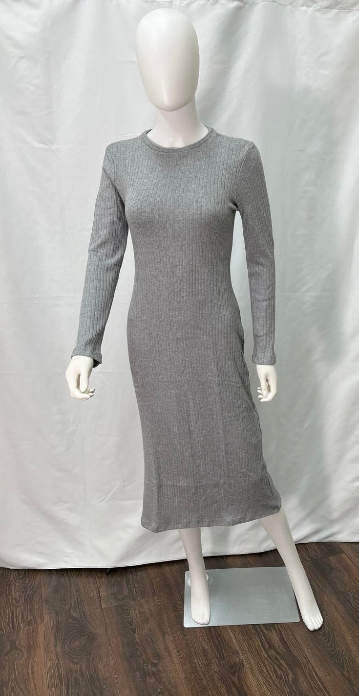 Grey Knit Dress