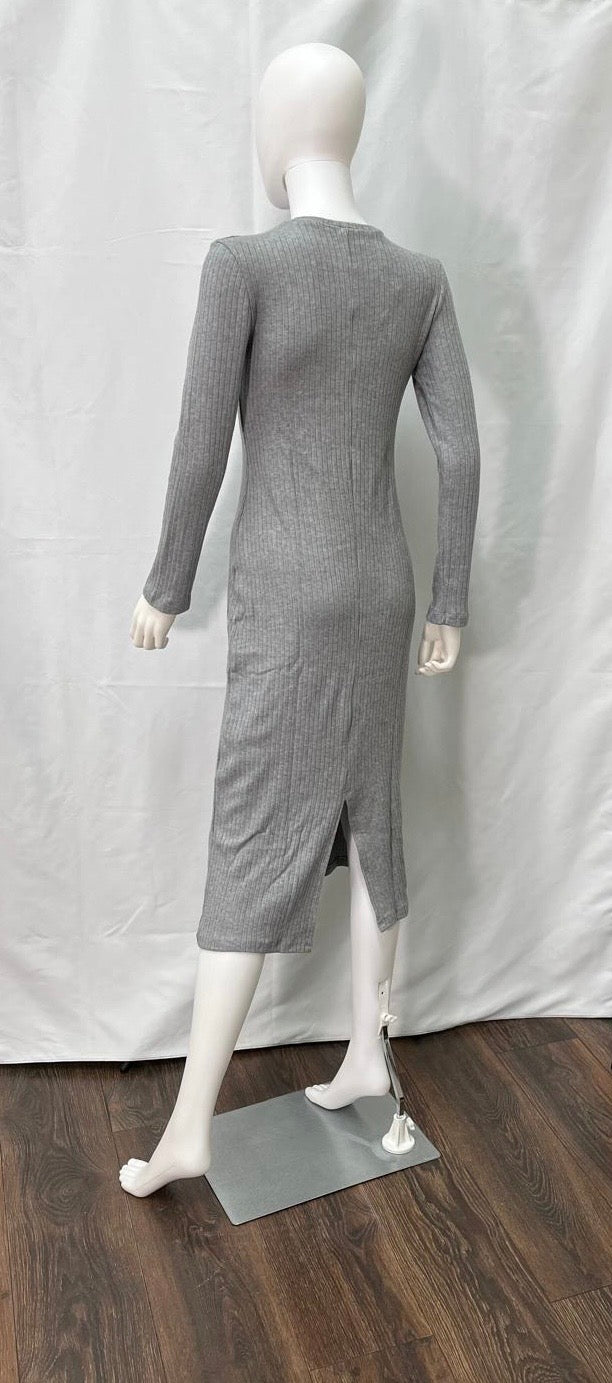 Grey Knit Dress