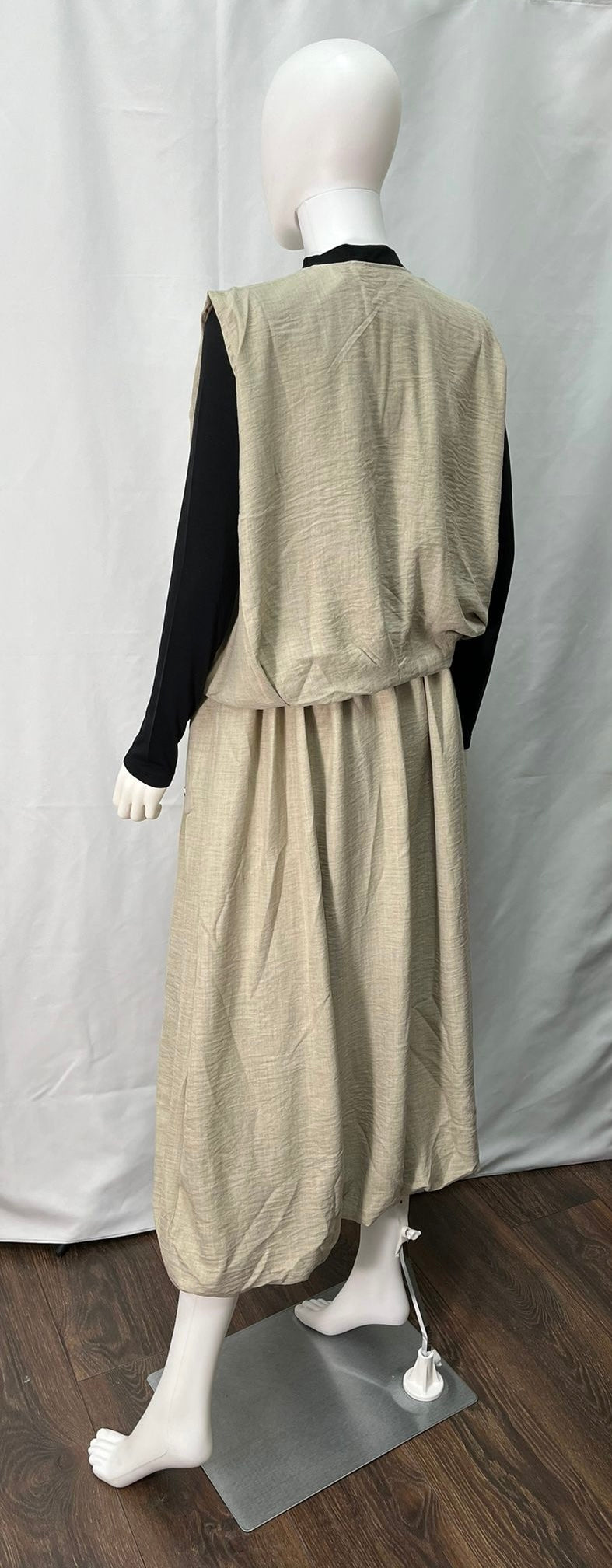 Skirt with Silver Buttons (available in light tan, tan, and black)