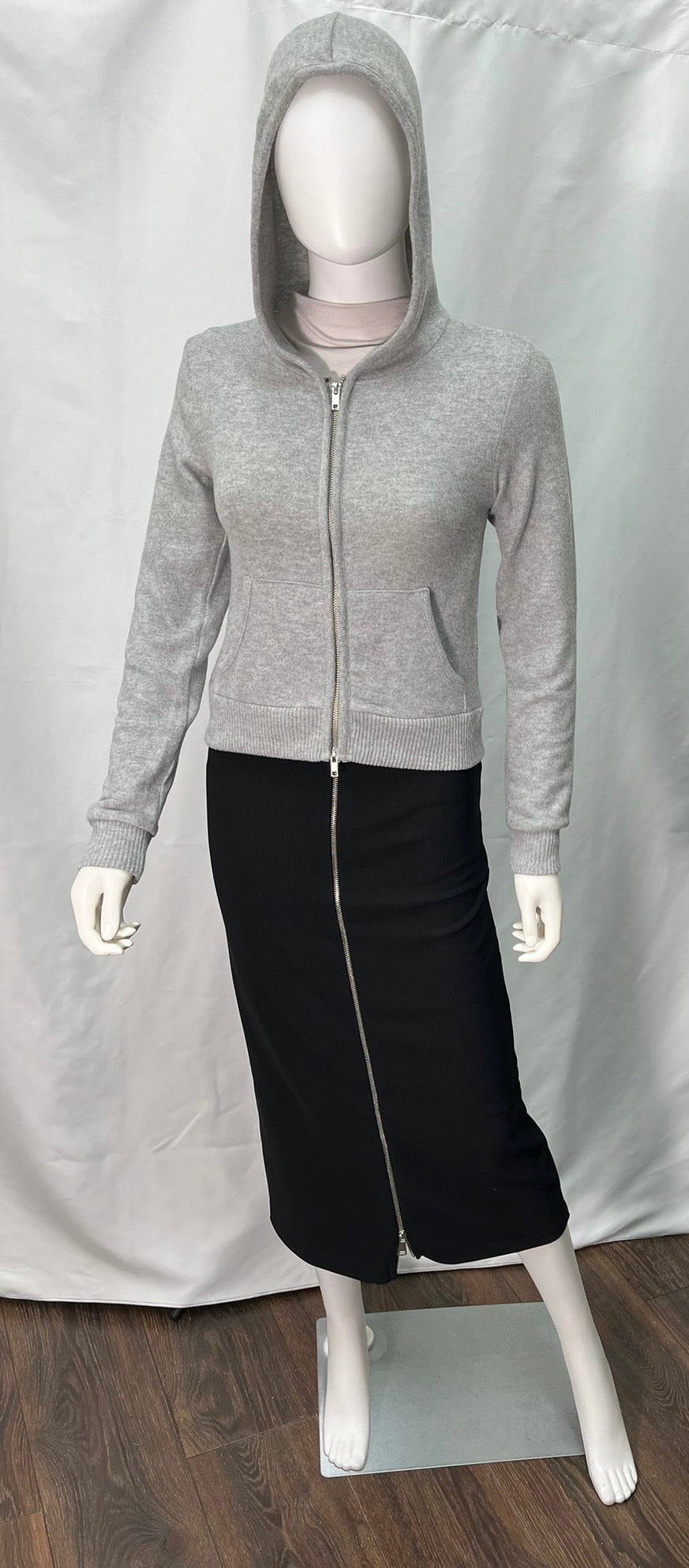 Sweater with Hoodie (available in cream and grey)