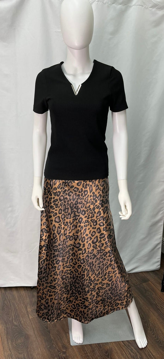 Leopard Print Skirt (available in 2 colors)