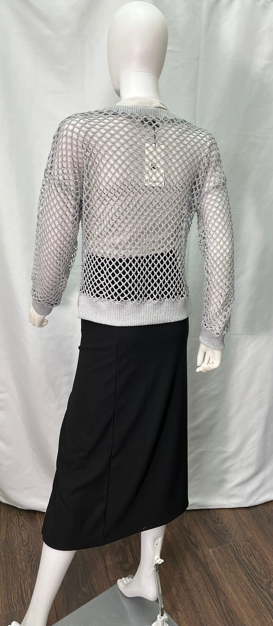 Gray Mesh Sweater (available in light grey or dark grey)