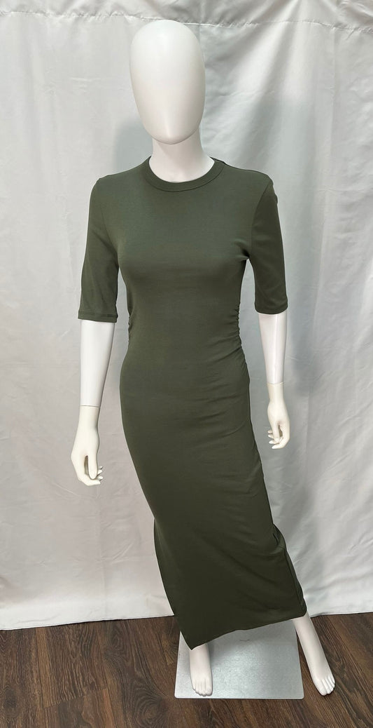 Short Sleeve Dress (available in black and olive green)